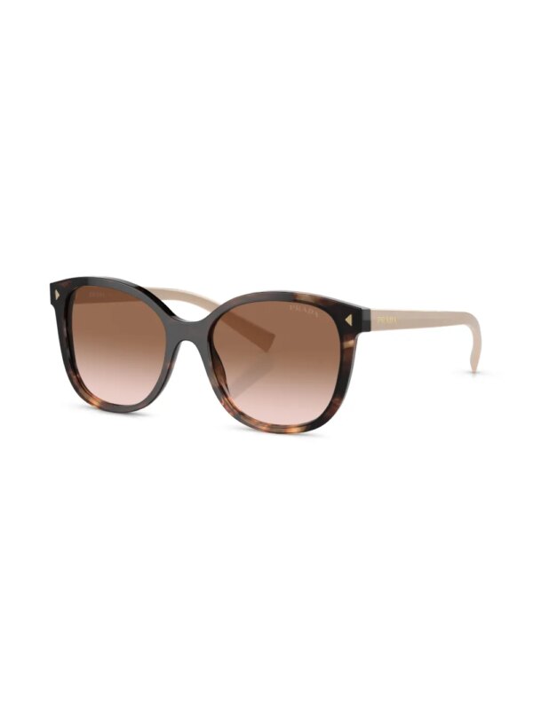 Prada Eyewear Zonnebril met schildpadschild design - Groen