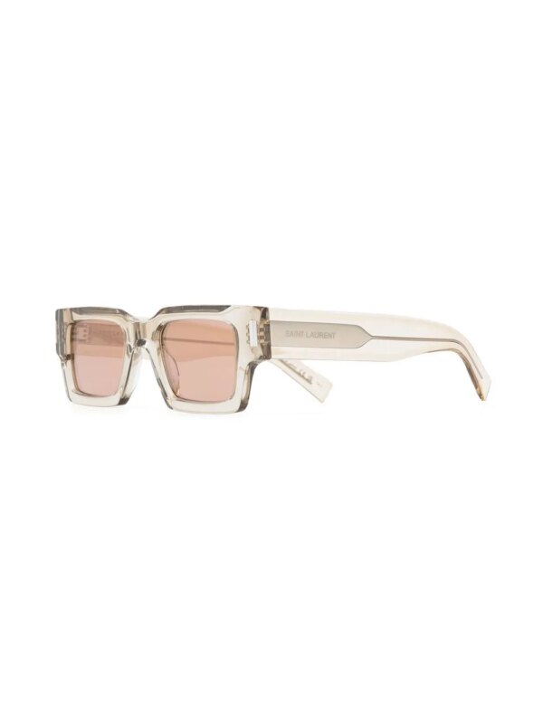 Saint Laurent Eyewear SL 572 zonnebril met vierkant montuur - Geel