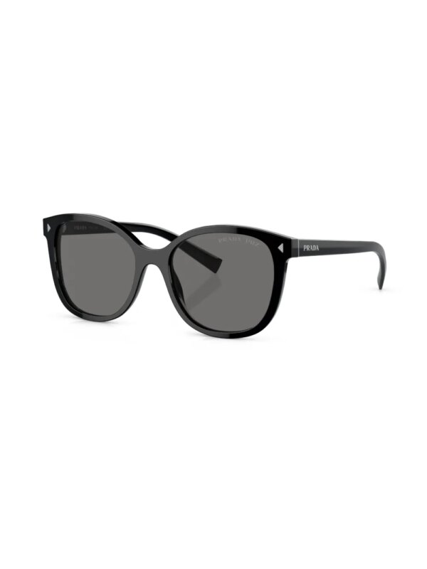 Prada Eyewear Symbole zonnebril met rond montuur - Zwart