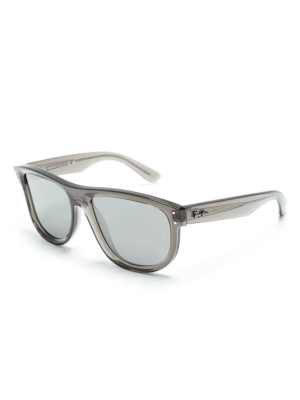 Ray-Ban Boyfriend Reverse zonnebril met vierkant montuur - Grijs