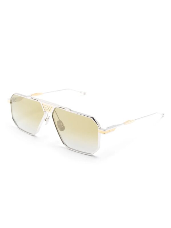 T Henri Eyewear Zonnebril met vierkant montuur - Metallic