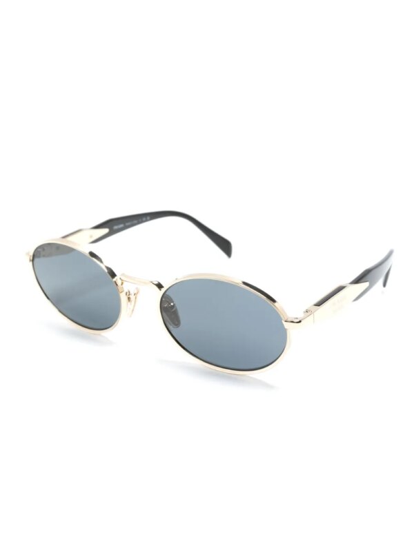 Prada Eyewear Zonnebril met ovaal montuur - Goud