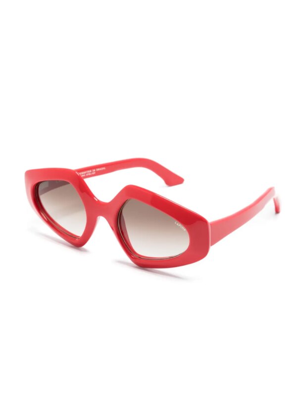 Lapima Zonnebril met oversized montuur - Rood