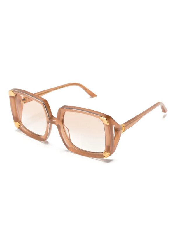 ANNA-KARIN KARLSSON Zonnebril met oversized montuur - Beige