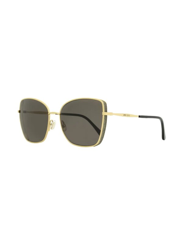 Jimmy Choo Eyewear Zonnebril met oversized montuur - Bruin