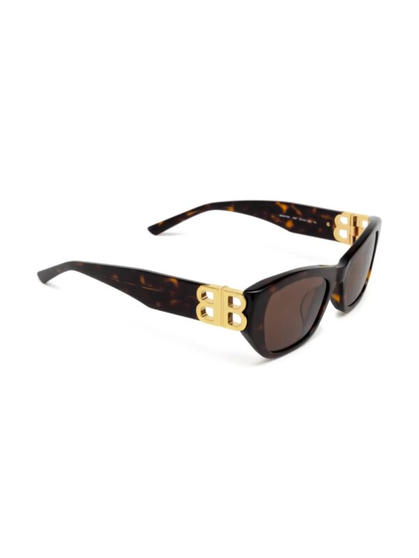 Balenciaga Eyewear Dynasty zonnebril met vierkant montuur - Bruin