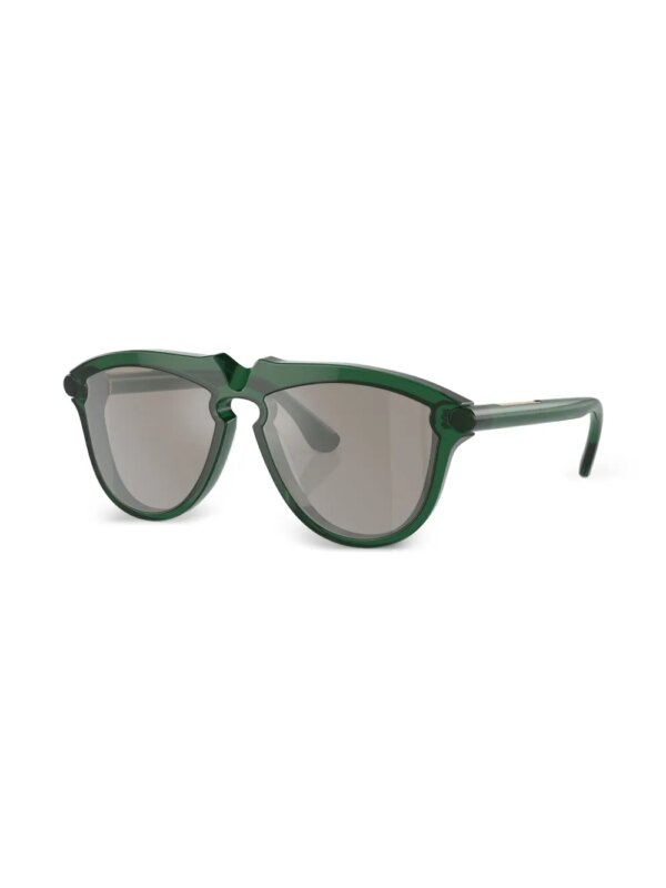 Burberry Eyewear Zonnebril met rond montuur - Groen