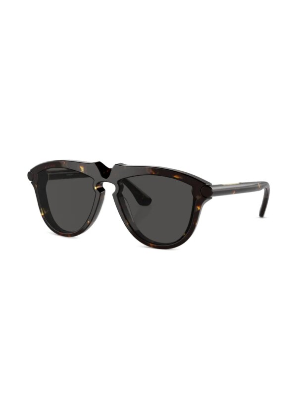 Burberry Eyewear Zonnebril met rond montuur - Bruin