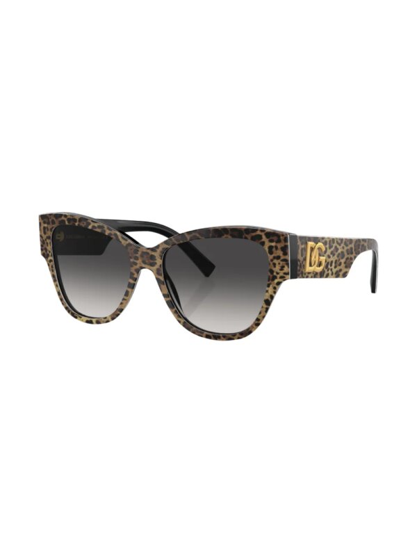Dolce & Gabbana Eyewear Zonnebril met vlindermontuur - Zwart