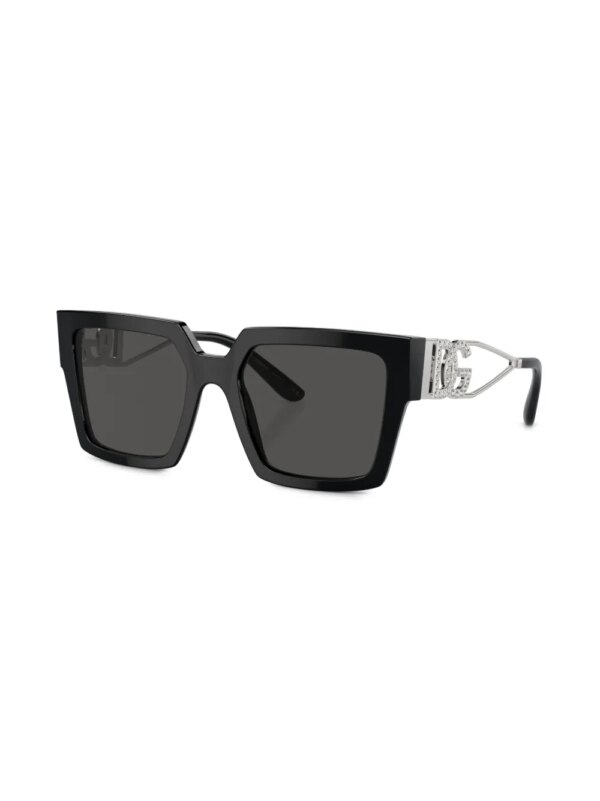 Dolce & Gabbana Eyewear Zonnebril met vierkant montuur - Zwart
