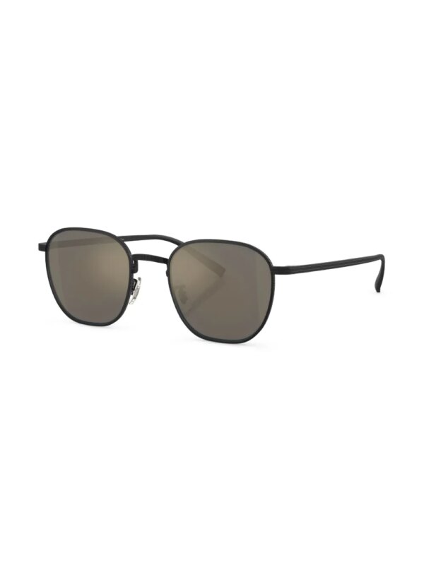 Oliver Peoples Rynn zonnebril met vierkant montuur - Zwart