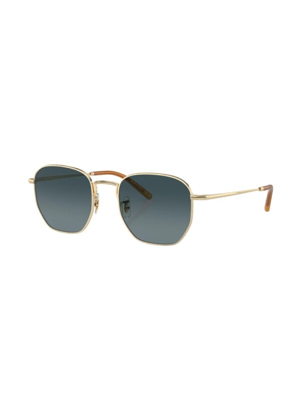 Oliver Peoples Kierney zonnebril met vierkant montuur - Goud