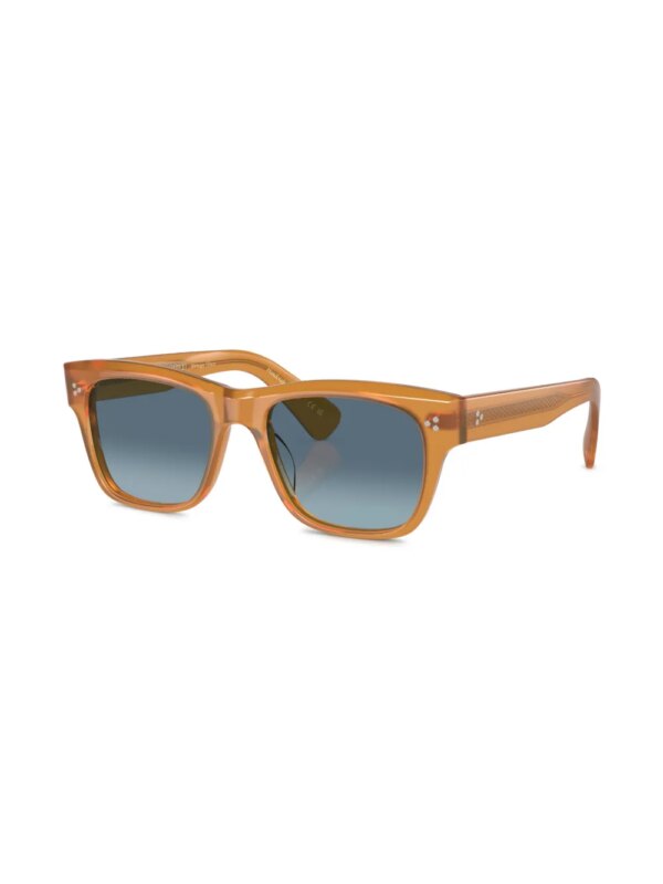 Oliver Peoples Birell zonnebril met vierkant montuur - Bruin