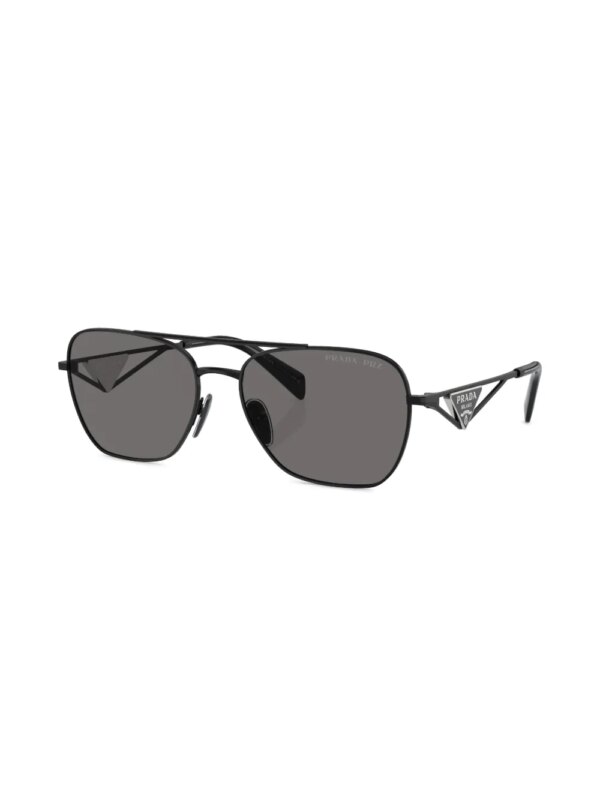 Prada Eyewear Zonnebril met logo - Zwart
