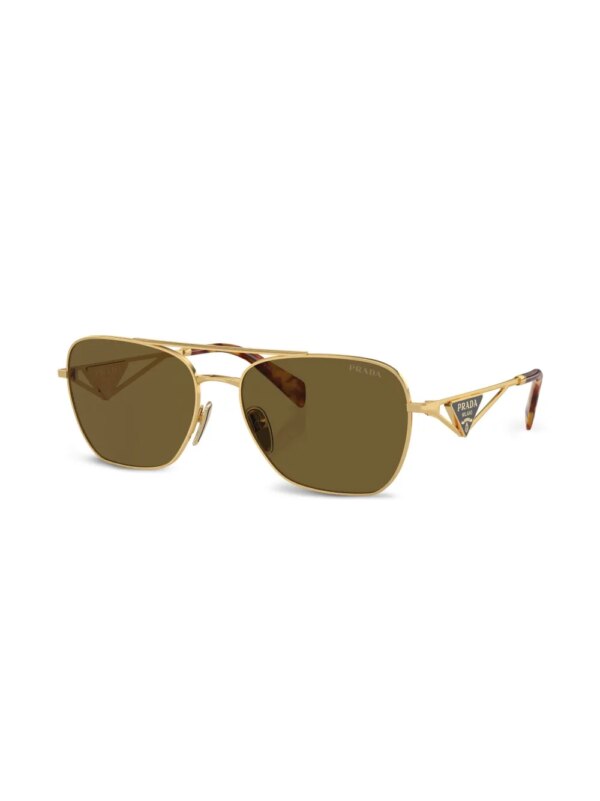 Prada Eyewear Zonnebril met logo - Goud