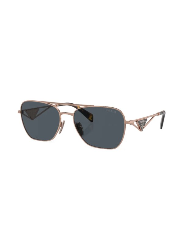 Prada Eyewear Zonnebril met ovaal montuur - Goud
