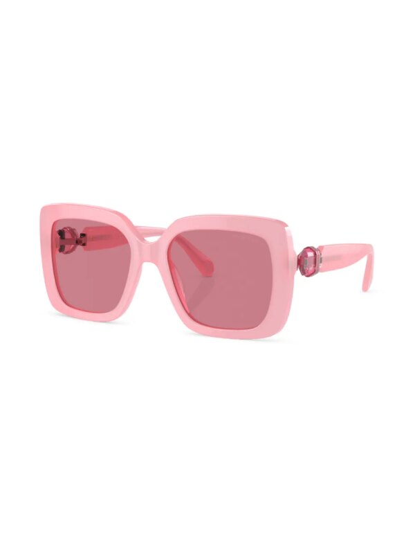 Swarovski Eyewear Zonnebril verfraaid met kristallen - Roze