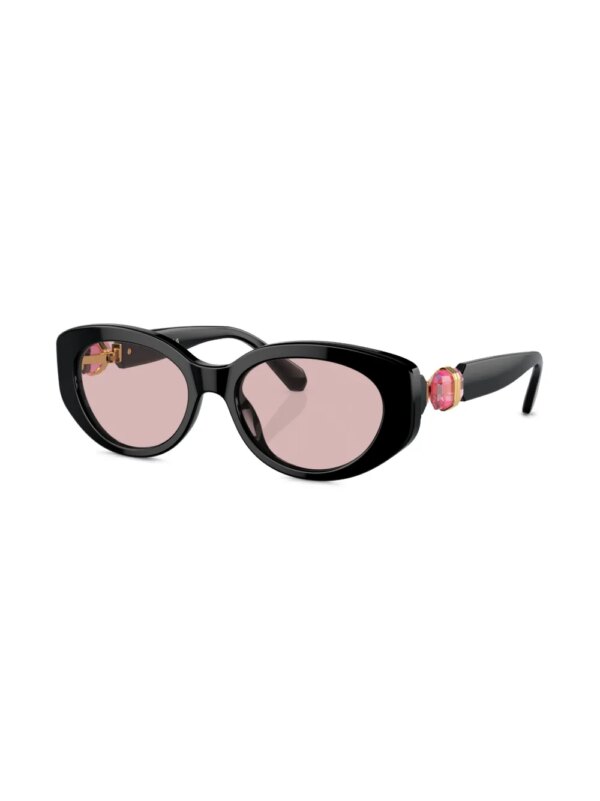Swarovski Eyewear Zonnebril met cat-eye montuur - Zwart