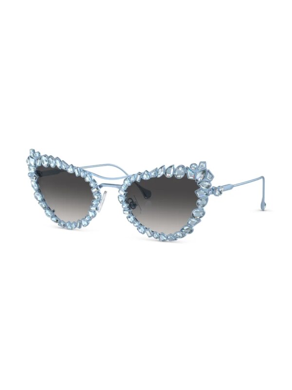 Swarovski Eyewear Zonnebril met cat-eye montuur - Blauw