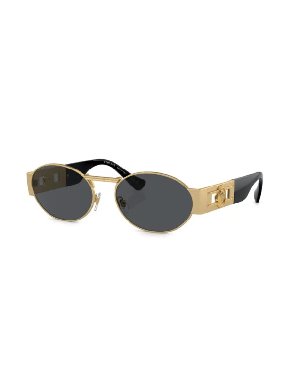 Versace Eyewear Zonnebril met rond montuur - Goud