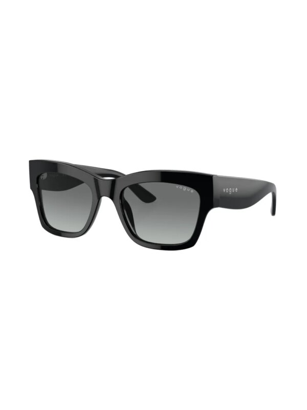 Vogue Eyewear Zonnebril met rechthoekig montuur - Zwart
