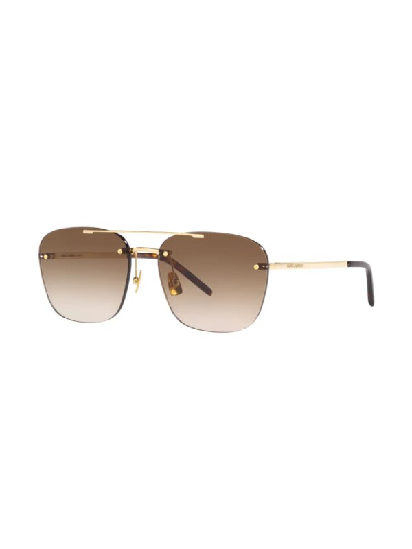 Saint Laurent Eyewear P309 zonnebril zonder montuur - Goud