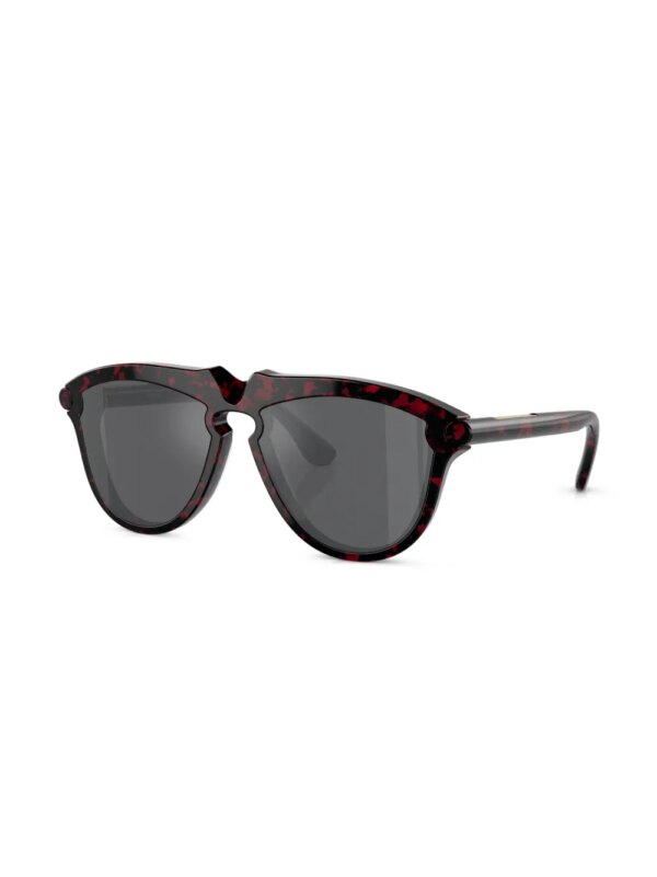 Burberry Eyewear Zonnebril met rond montuur - Rood