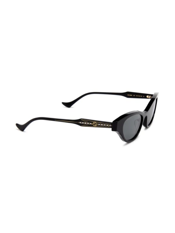 Gucci Eyewear Zonnebril met cat-eye montuur - Zwart