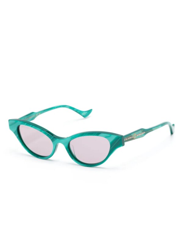 Gucci Eyewear Zonnebril met GG-logo - Groen