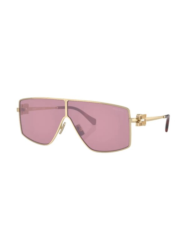 Miu Miu Eyewear Zonnebril met oversized montuur - Goud