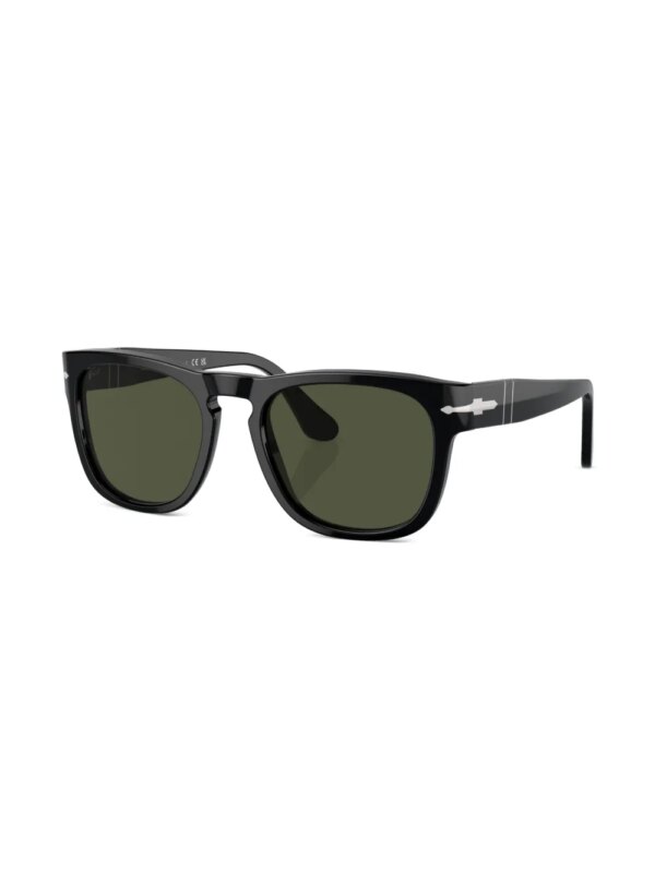 Persol Elio zonnebril met rond montuur - Zwart