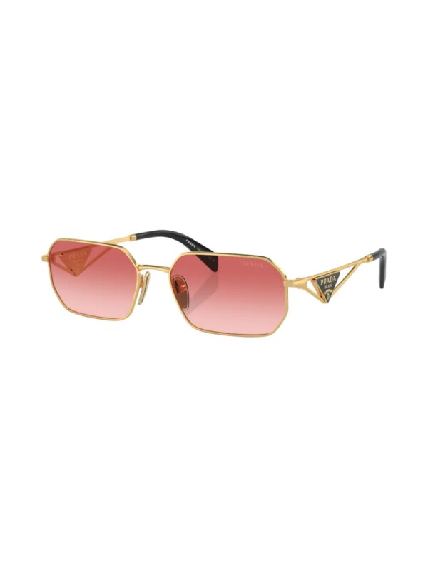 Prada Eyewear Zonnebril met rechthoekig montuur - Goud
