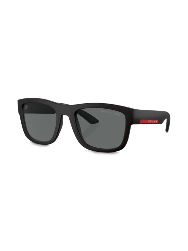 Prada Linea Rossa PS 01ZS zonnebril met vierkant montuur - Zwart