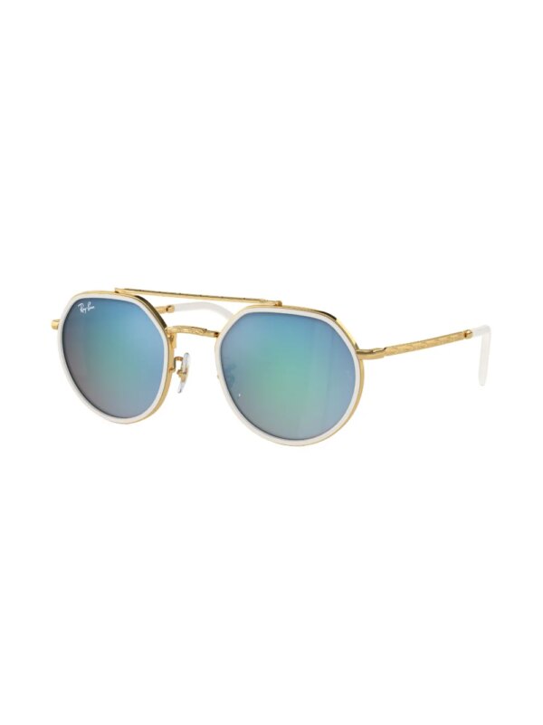 Ray-Ban Zonnebril met rond montuur - Goud