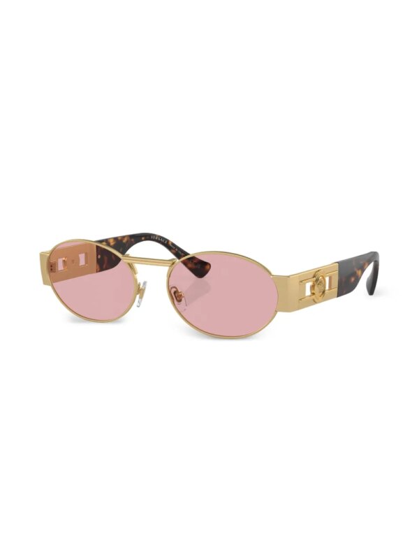 Versace Eyewear Zonnebril met rond montuur - Goud