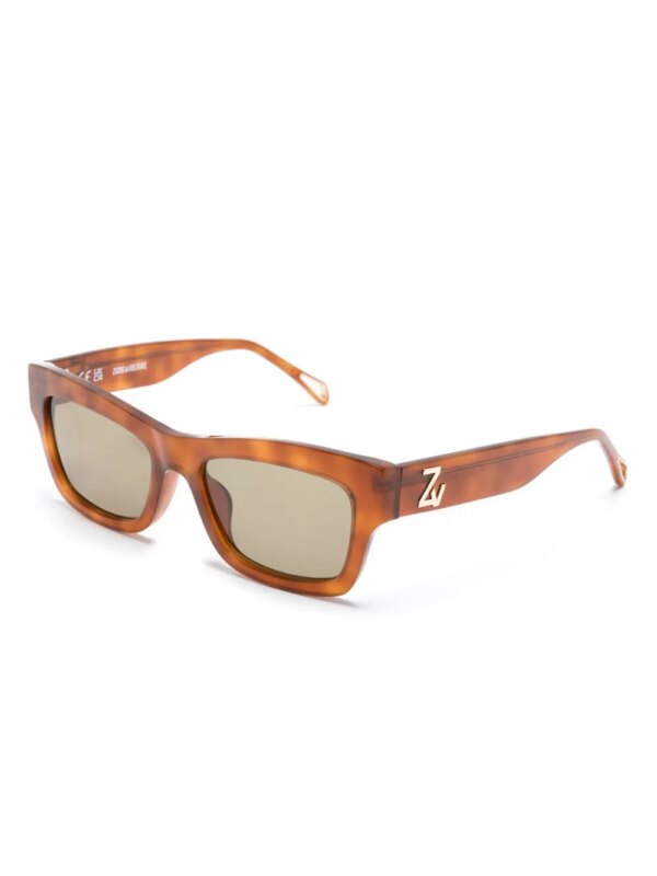 Zadig&Voltaire Zonnebril met schildpadschild design - Bruin