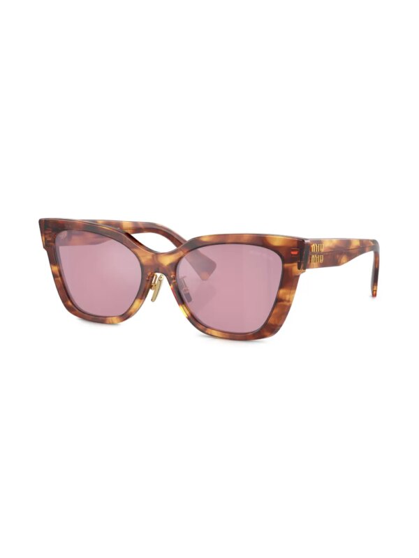 Miu Miu Eyewear Zonnebril met cat-eye montuur - Zwart