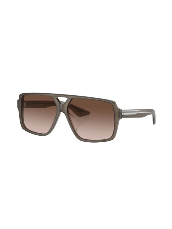 Oliver Peoples 1977c zonnebril met oversized montuur - Bruin