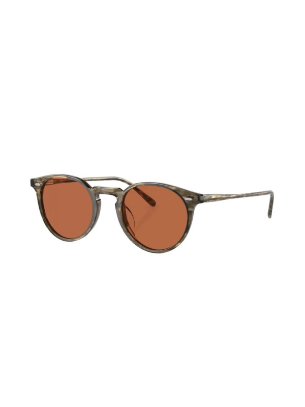 Oliver Peoples Zonnebril met rond montuur - Groen