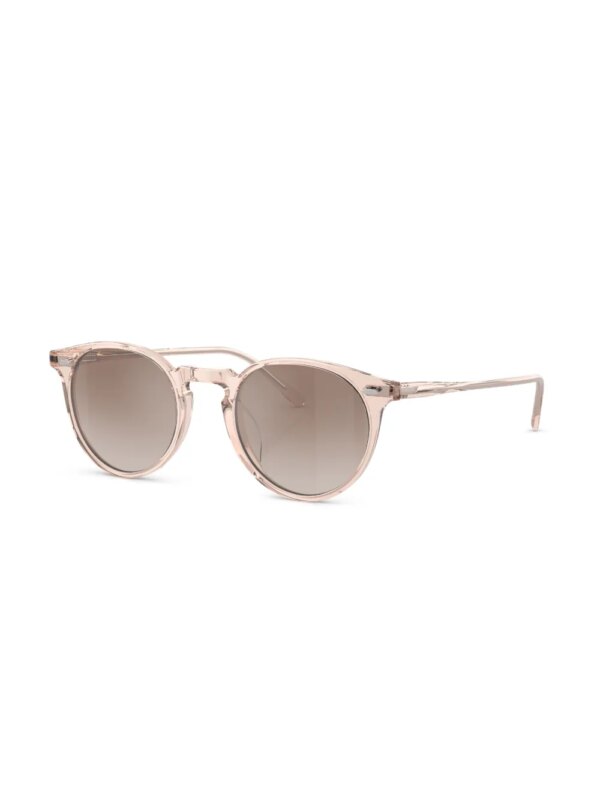 Oliver Peoples Zonnebril met rond montuur - Rood