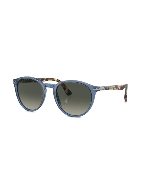 Persol Zonnebril met rond montuur - Blauw