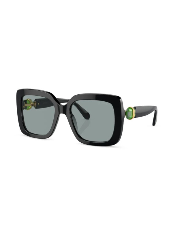 Swarovski Eyewear Zonnebril met oversized montuur - Zwart