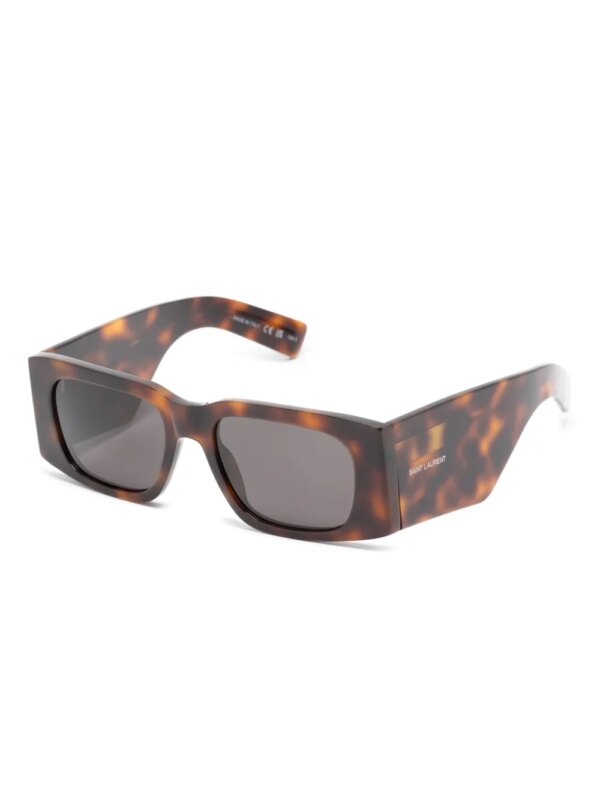 Saint Laurent Eyewear SL 654 zonnebril met rechthoekig montuur - Bruin