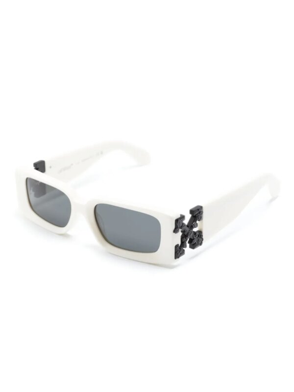 Off-White Eyewear Roma zonnebril met rechthoekig montuur - Wit