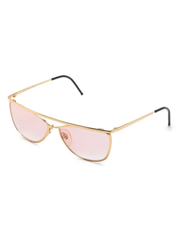 Gianfranco Ferré Pre-Owned 1990s GFF39 zonnebril met kleurverloop - Goud