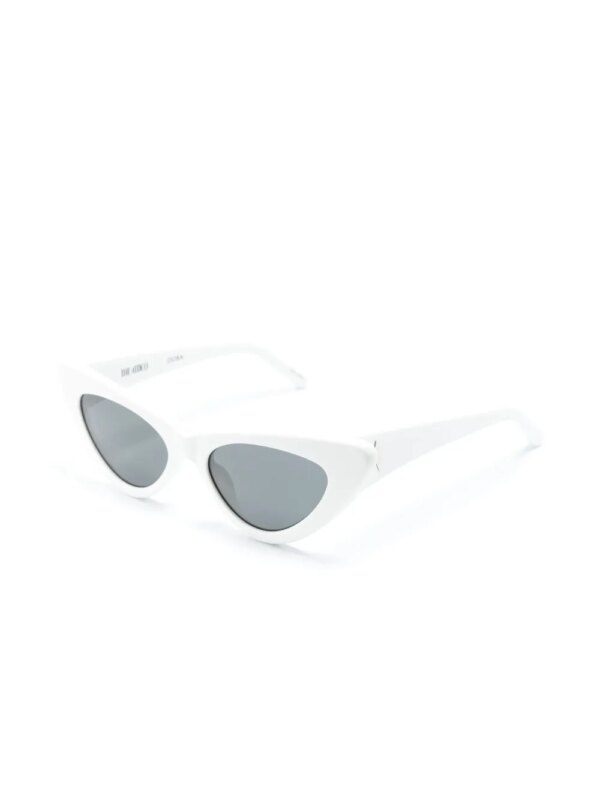 The Attico Dora zonnebril met cat-eye montuur - Wit