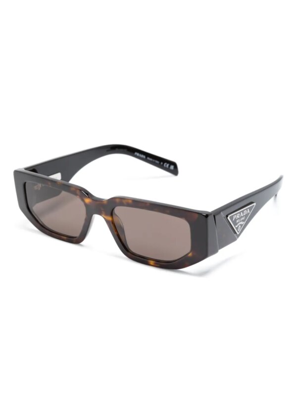 Prada Eyewear Zonnebril met rechthoekig montuur - Bruin