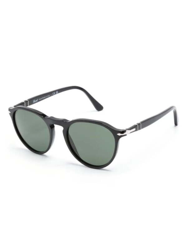 Persol Zonnebril met rond montuur - Zwart