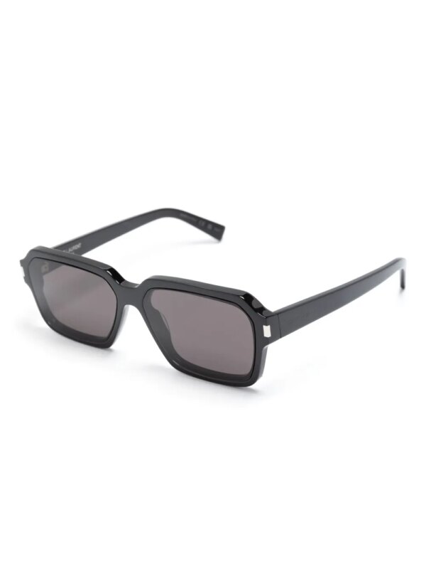 Saint Laurent Eyewear Zonnebril met vierkant montuur - Zwart