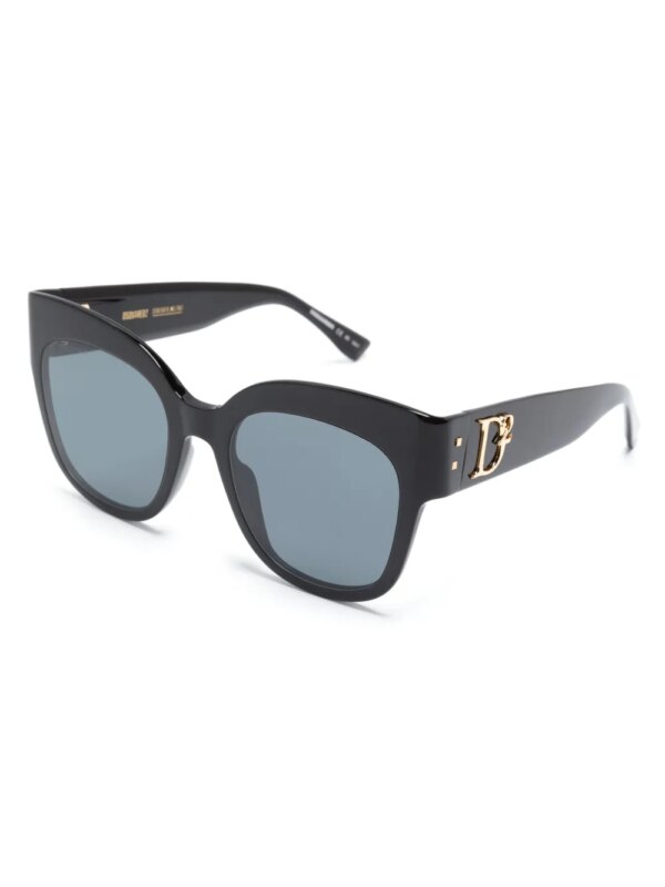 DSQUARED2 EYEWEAR Hype zonnebril met vlinder montuur - Zwart